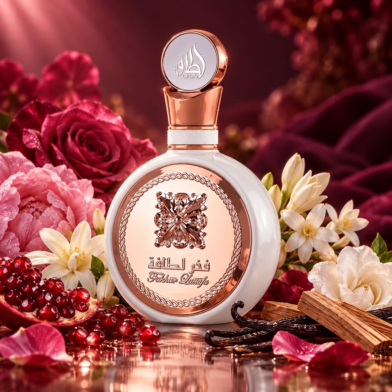 FAKHAR ROSE EAU DE PARFUM - 100ml — composição