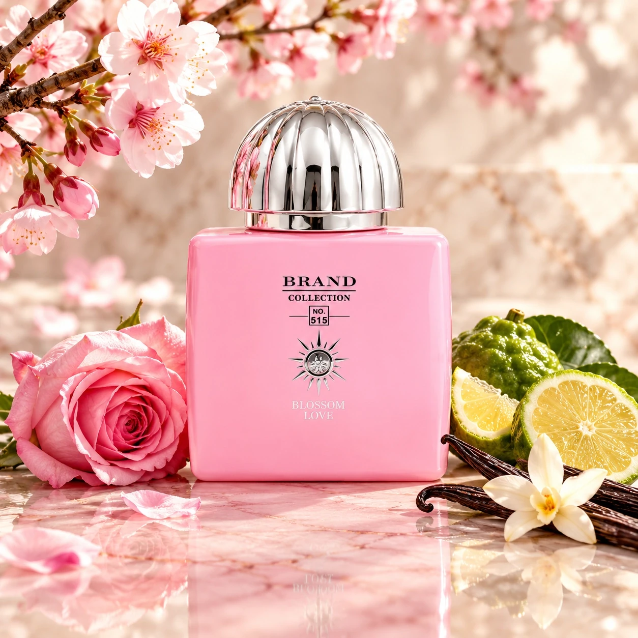 Brand collection 515 - Contratipo Blossom Love - 25ml e suas notas