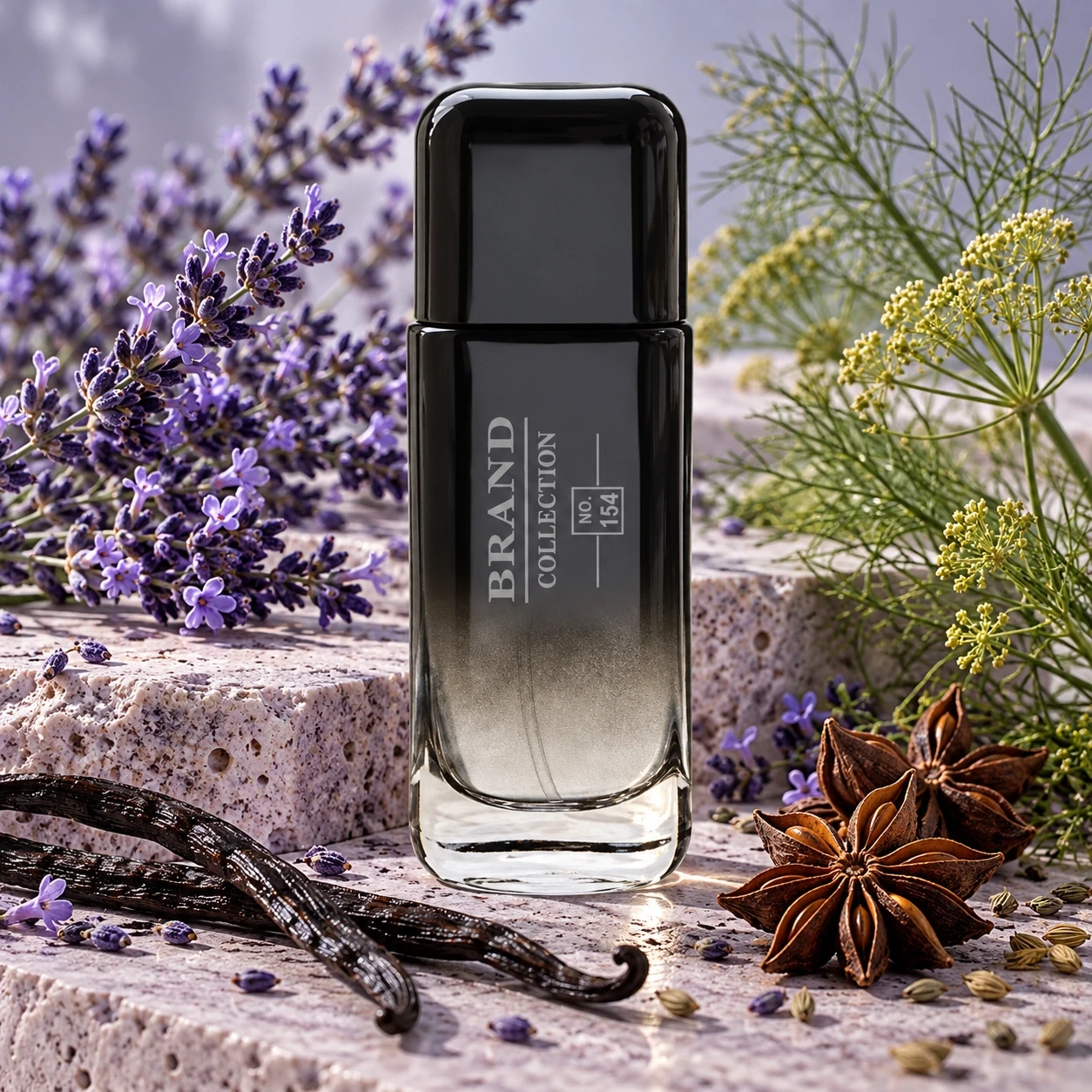 Brand Collection 154 - Contratipo 212 Vip Black - 25ml e suas notas